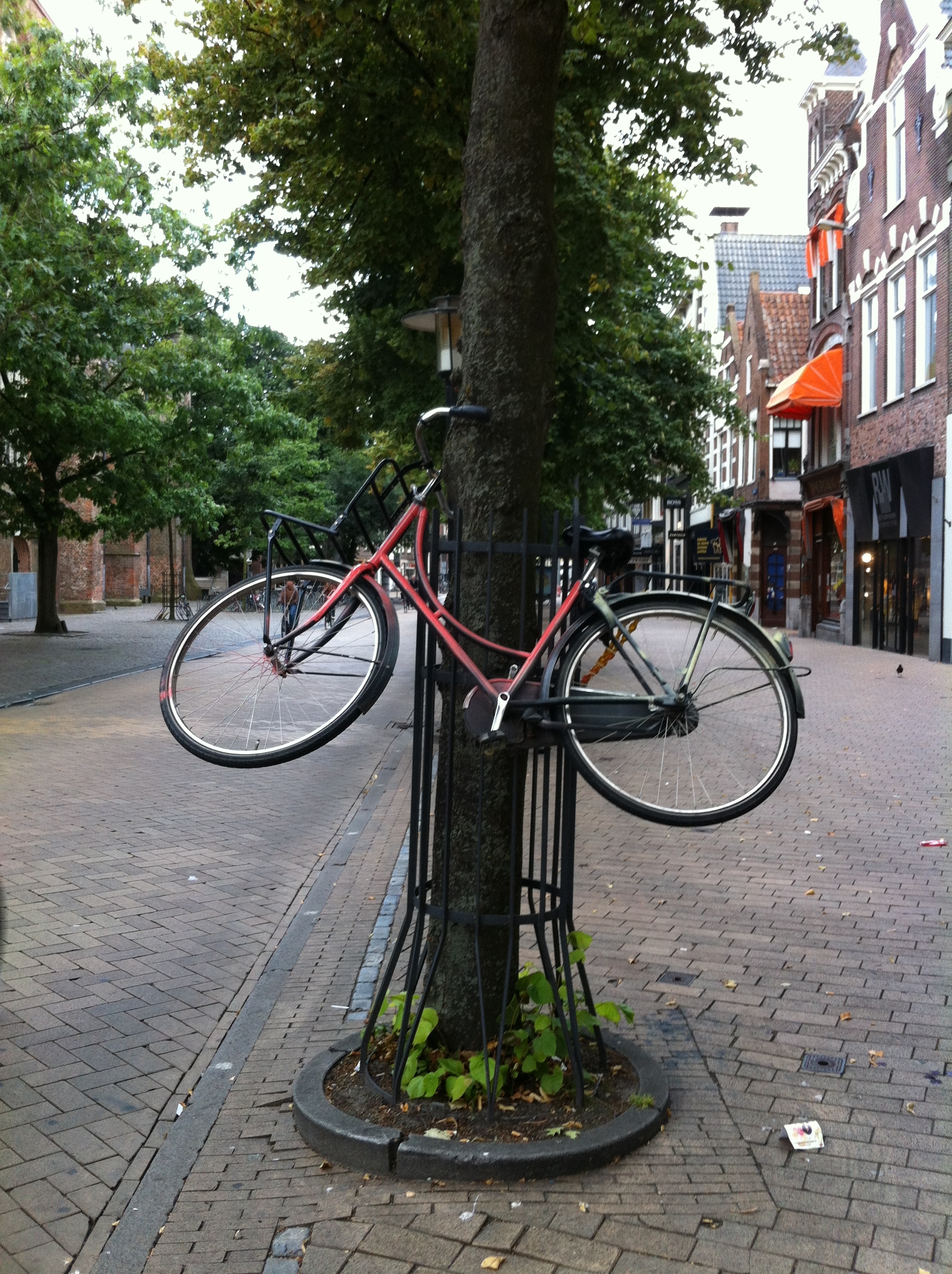 fietsboom 2 voorwiel nog goed